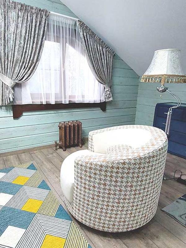 Шторы для спальни на сложные окна